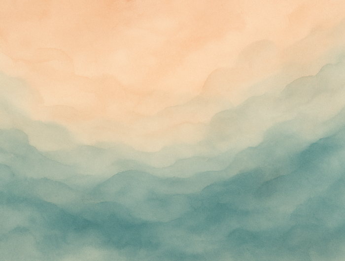serene background in peach and petrol colour
